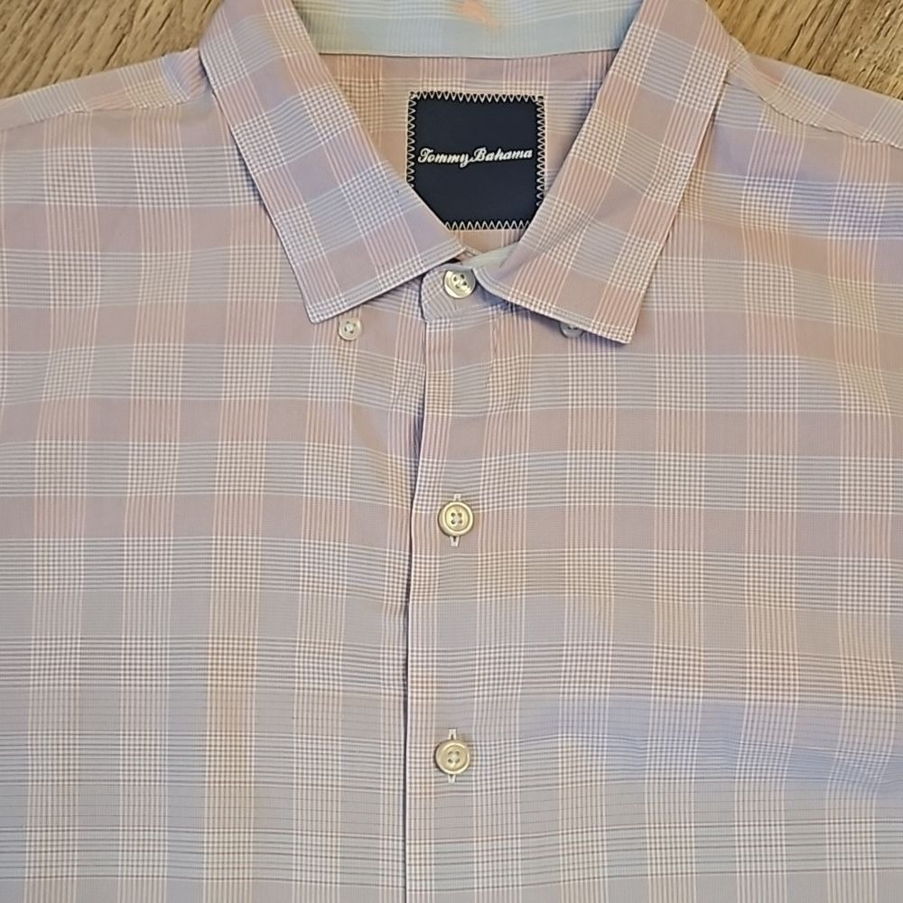 Tommy Bahama Men's‎ Long Sleeve Button Down Plaid Shirt XLT